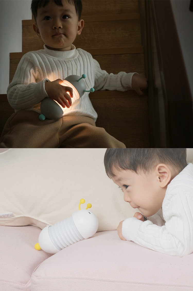 D011 - LAIKEN Caterpillar Bedside Night Light Lamp - Extendable, Magnetic Design, Soft Warm Light (11)