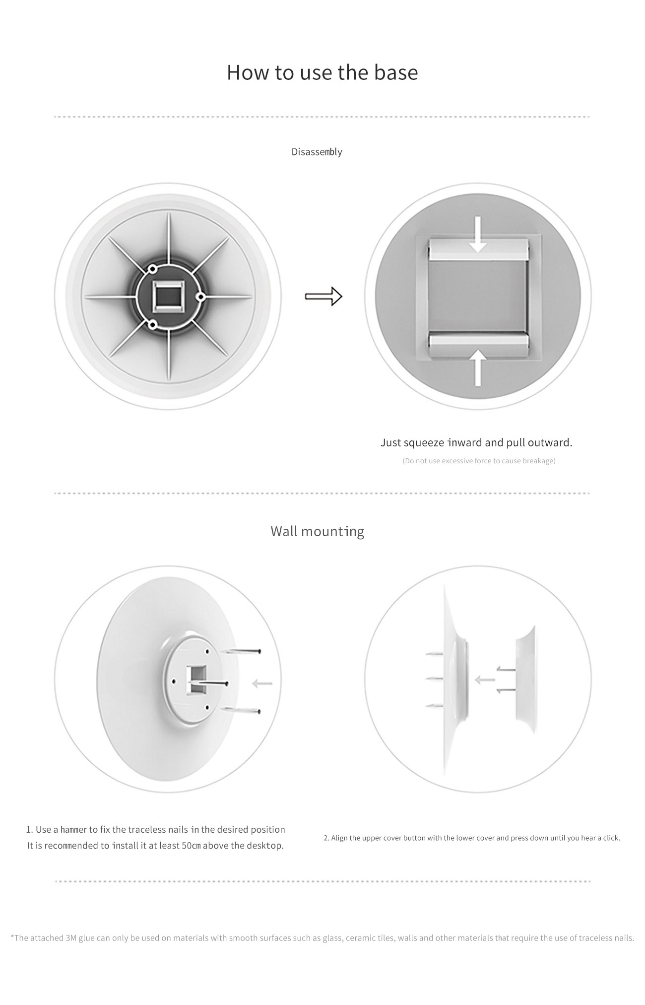 D012 - LAIKEN Little White Portable Lamp - Essential for Home and Travel, 72 Hours Battery Life (9)