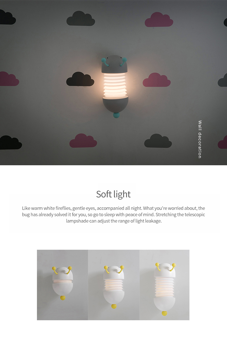 D011 - LAIKEN Caterpillar Bedside Night Light Lamp - Extendable, Magnetic Design, Soft Warm Light (5)